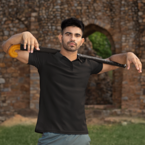 black polo tshirt