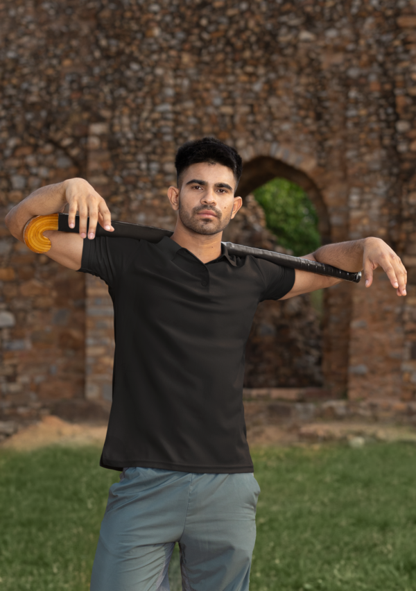 black polo tshirt