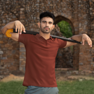 brick red polo tshirt